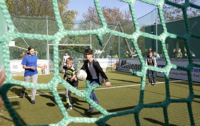 Ein Soccer Court mitten in der Stadt
